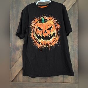 Halloween Jack-O-Lantern Tee Kids Size Large 10/12